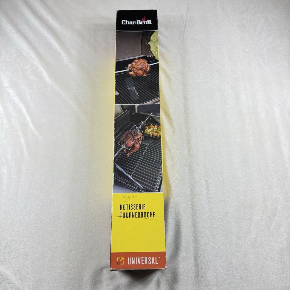 Char-Broil Universal Rotisserie, Black Brand New Open Box
